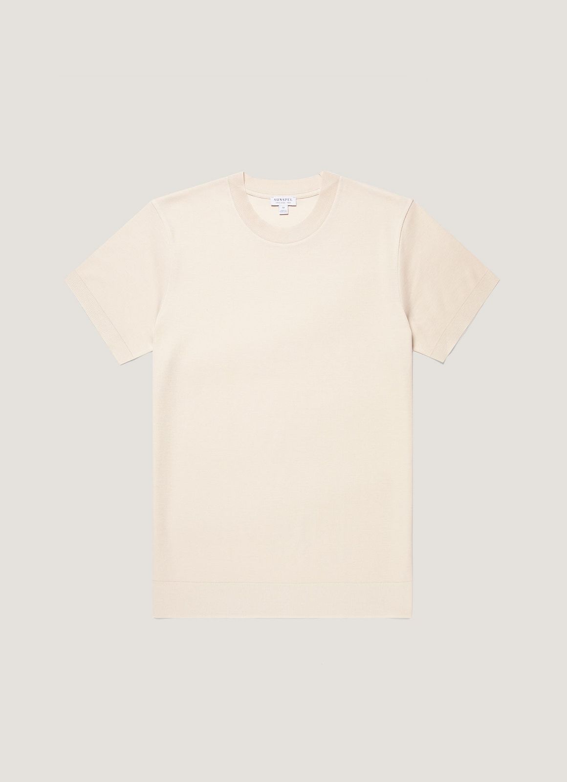 Men's Cotton Piqué T-shirt in Swansdown