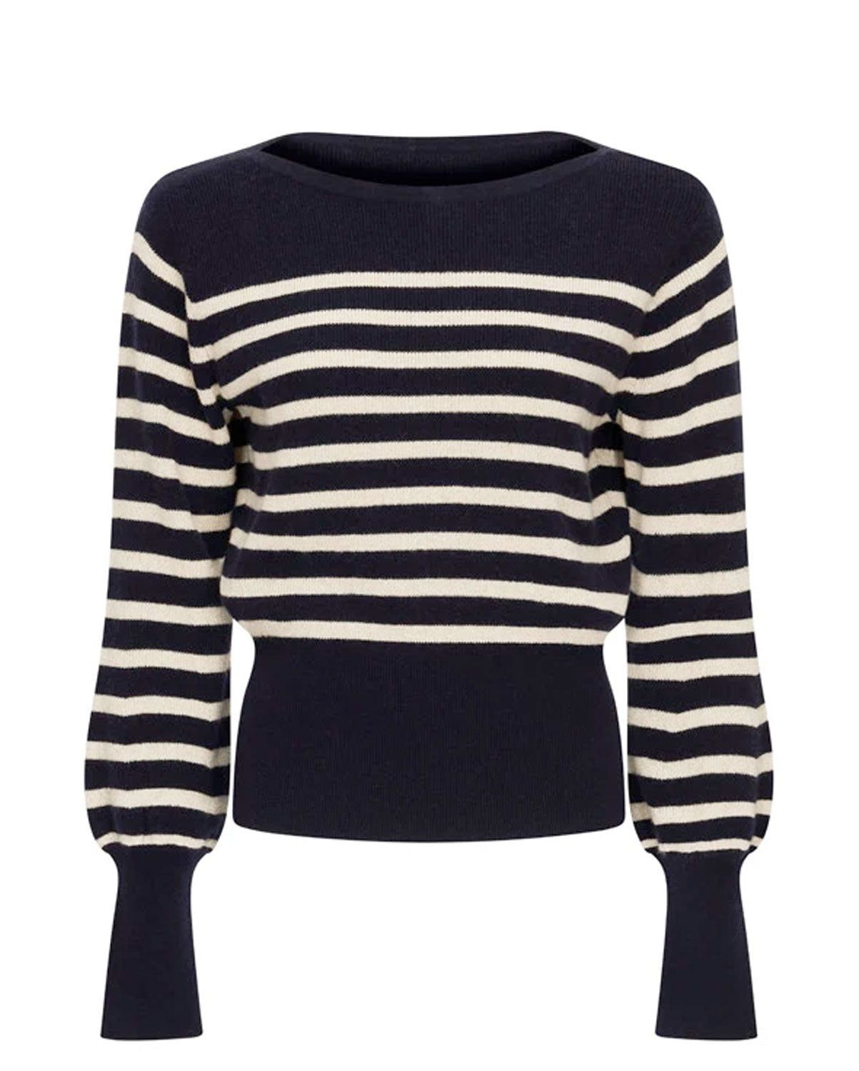 Helena - Lurex Breton Stripe  - Wool And Cashmere - 50% Off