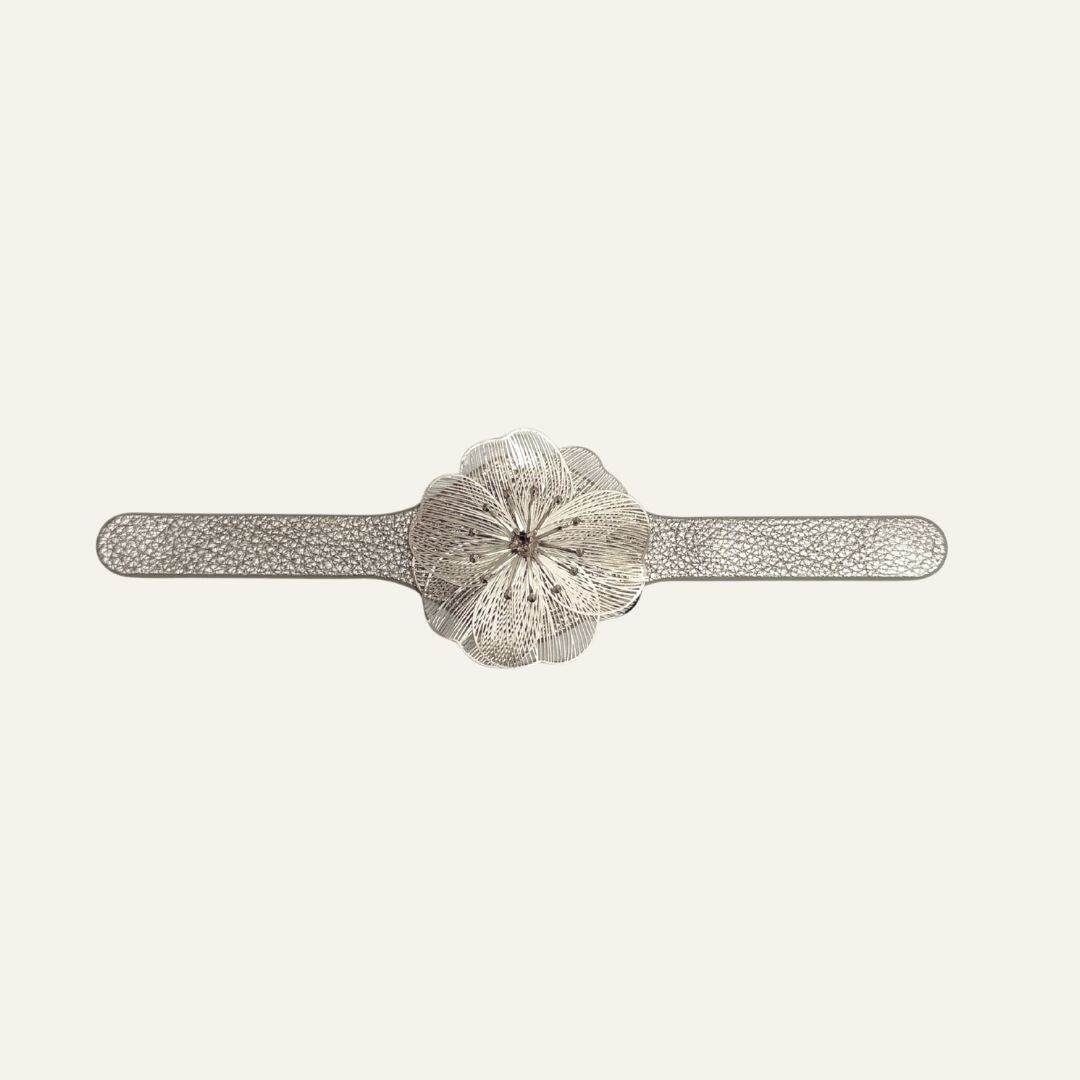 Fleur Deco Classic | Titanium with Silver hardware