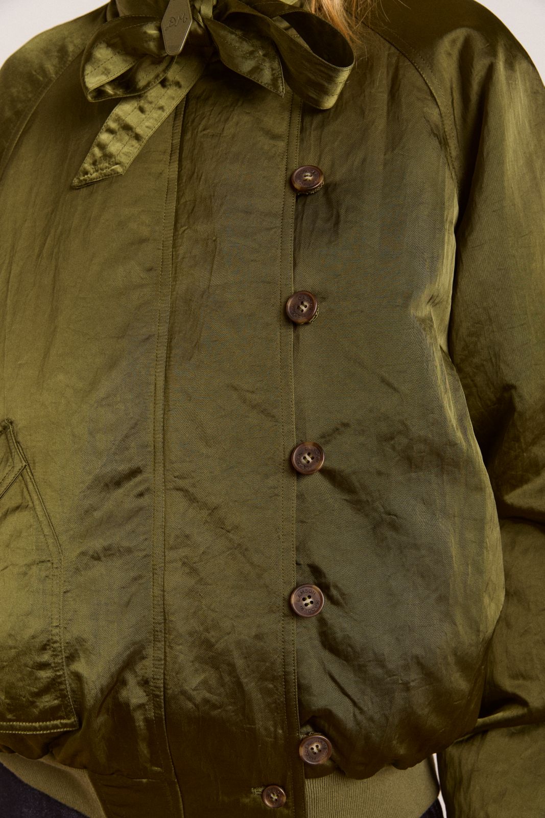 Joanie Bomber - Olive