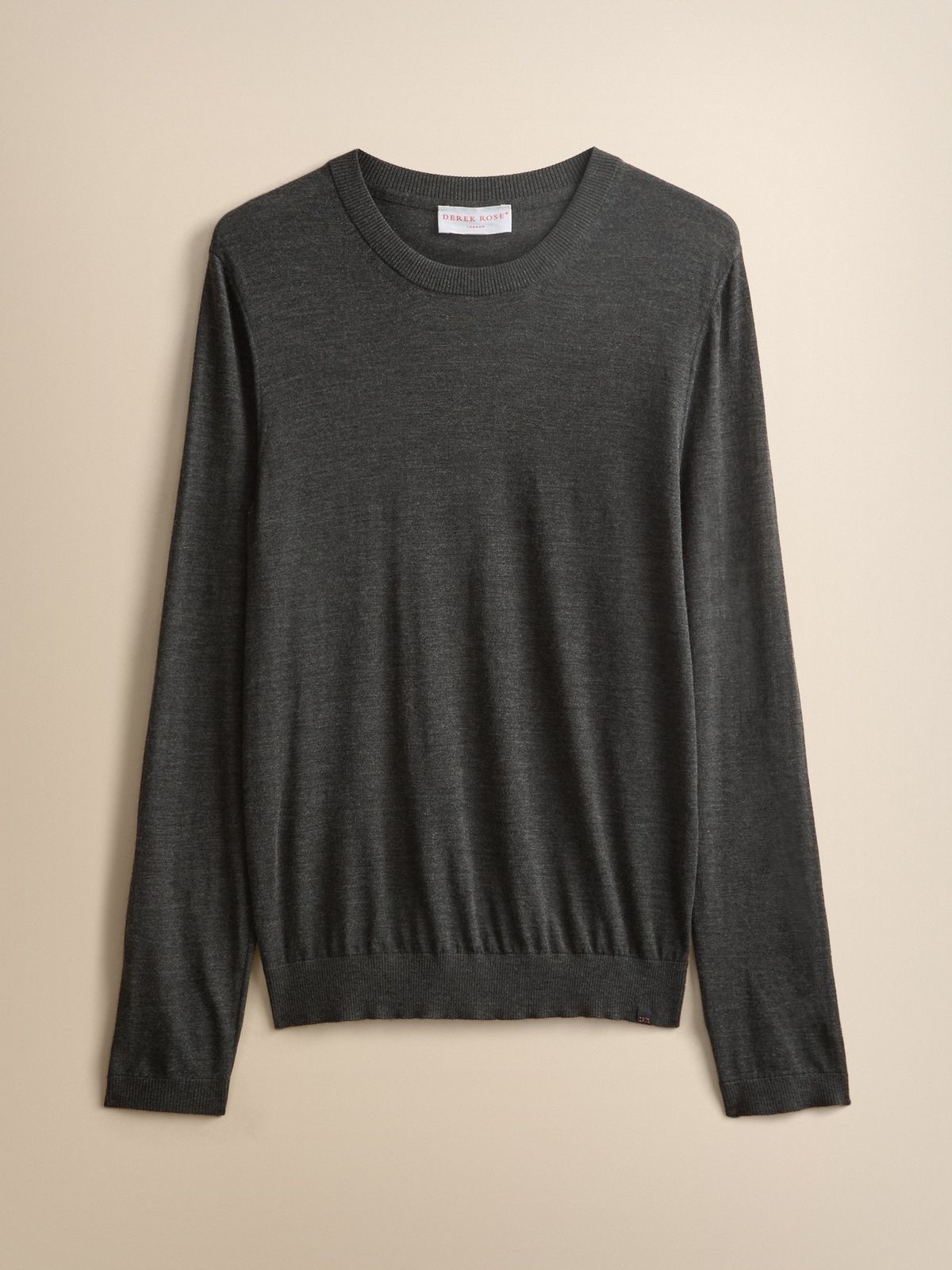 Orson Superfine Merino Wool Sweater Charcoal Grey