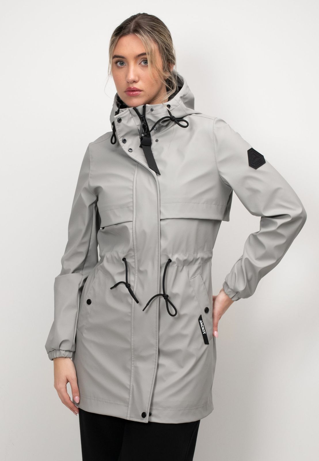 Aurora Raincoat with Cape Dusty Light Grey