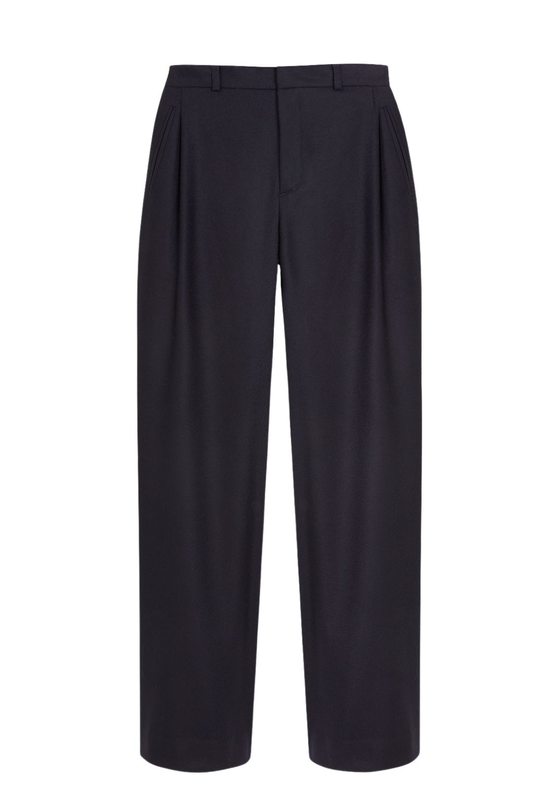 SOUTH - Le pantalon ample à pli en flanelle