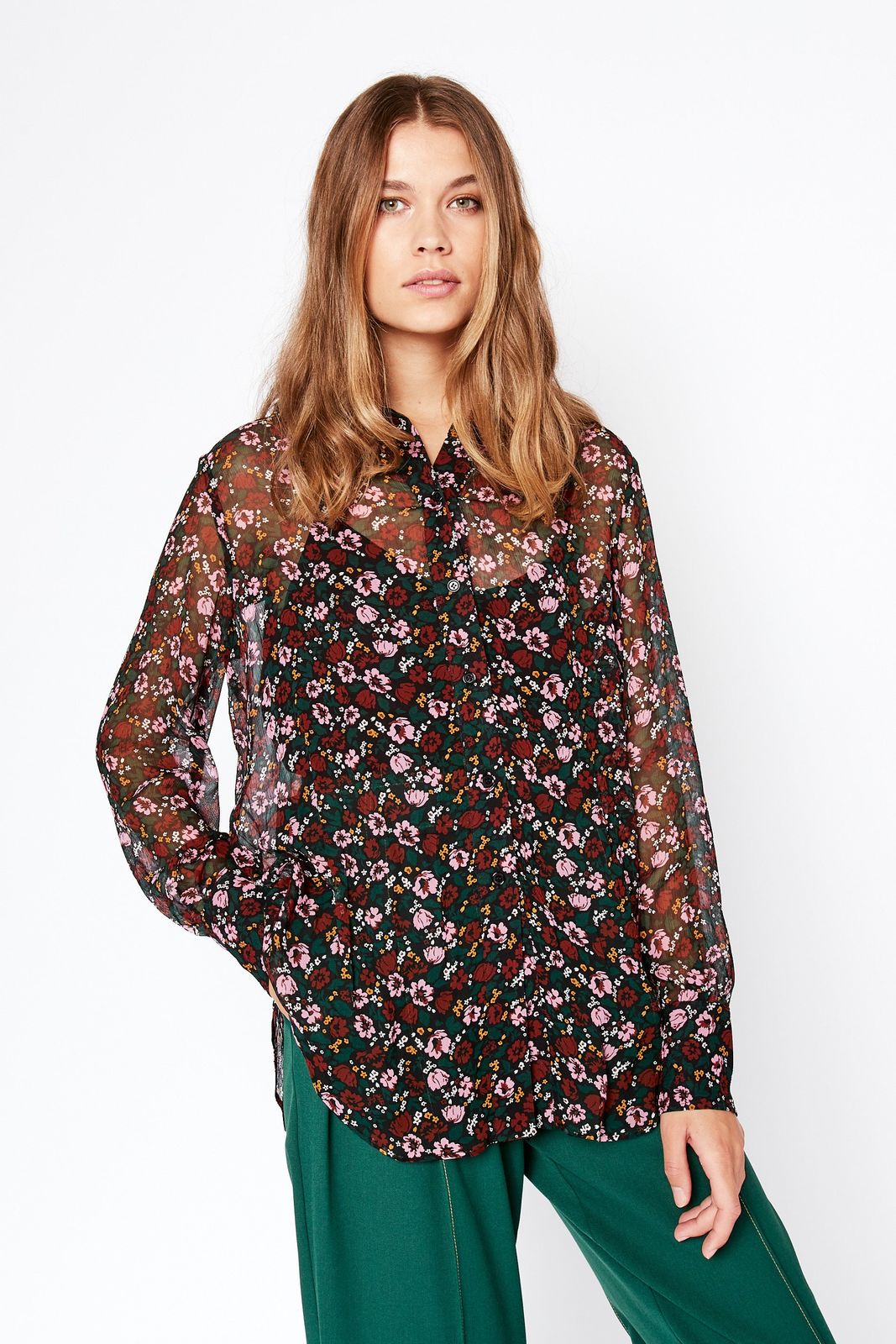 Claude Floral Print | 100% FSC Viscose Blouse | Multi-Coloured