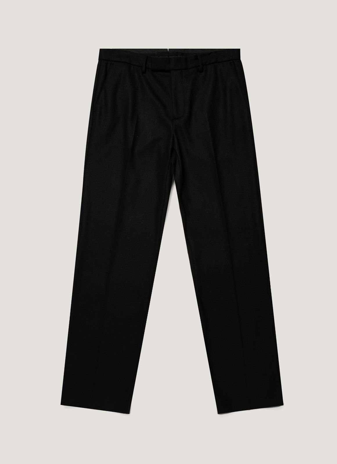 Men's Boiled Wool Trouser in Black