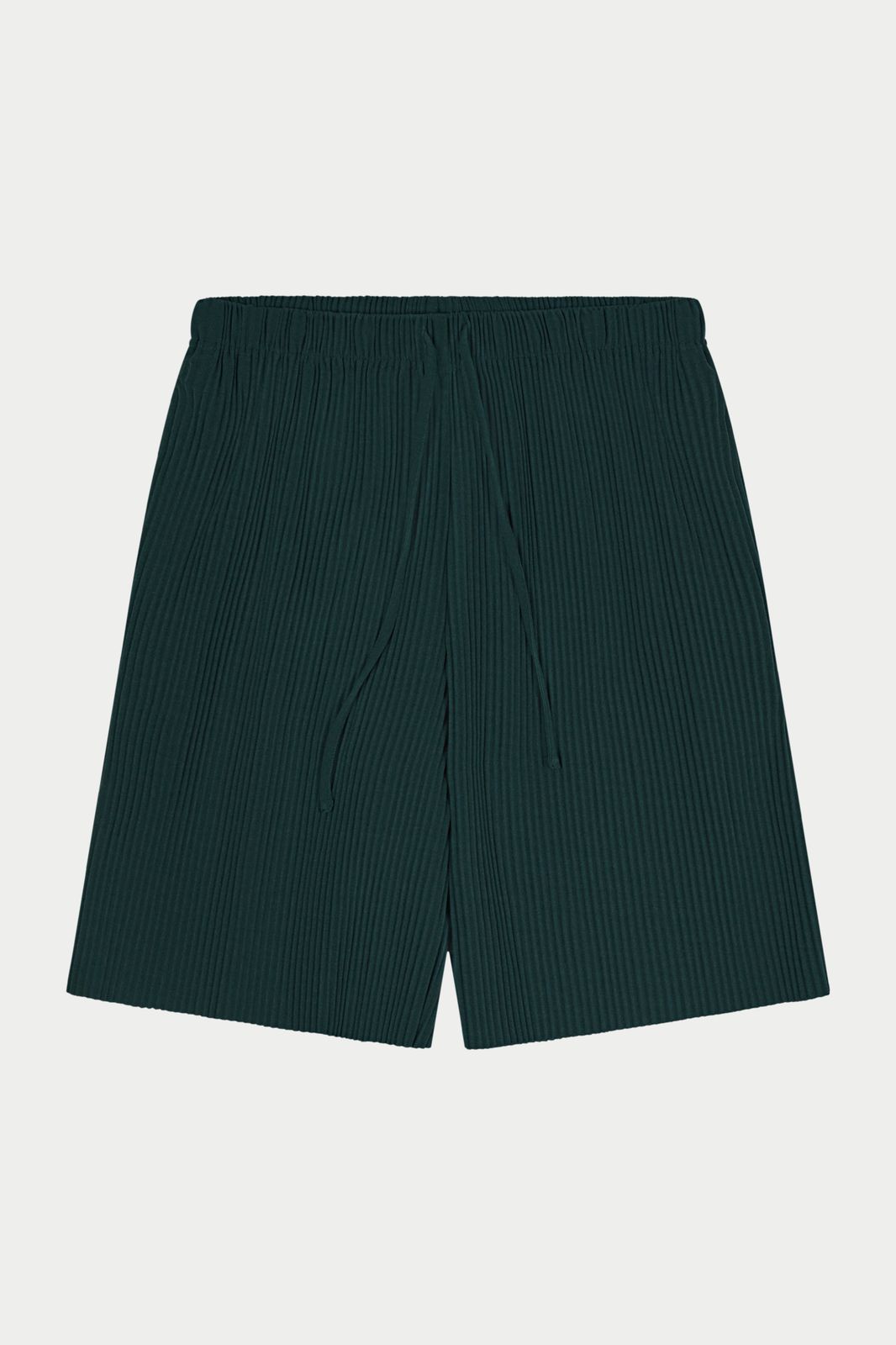 PLISSE SHORTS - FOREST GREEN