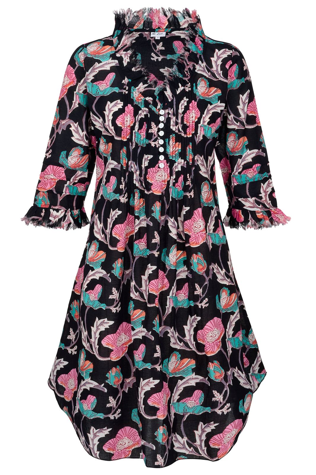 Annabel Cotton Tunic In Black Magic