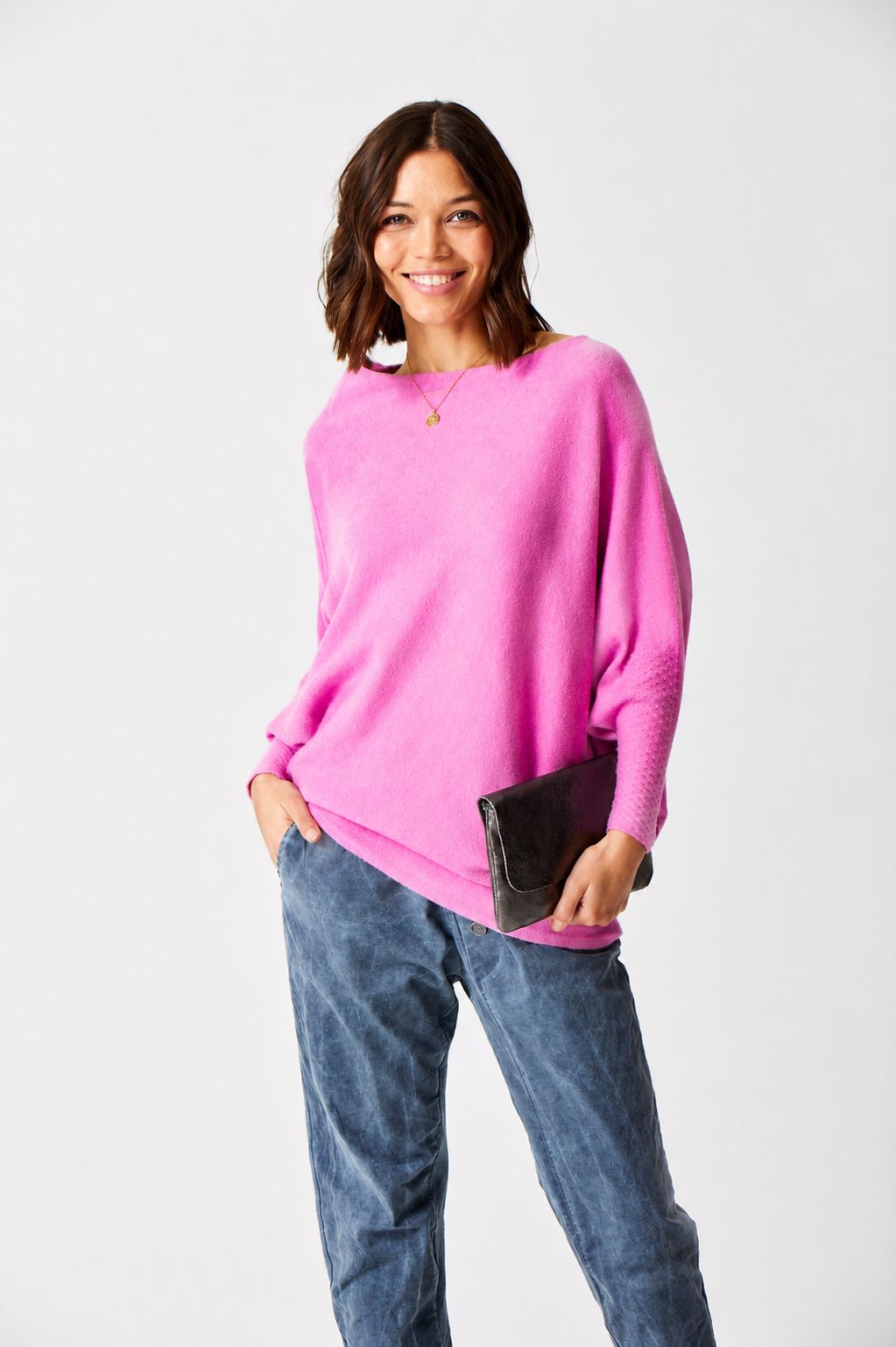 Lorna Asymmetric Soft Knit Sweater