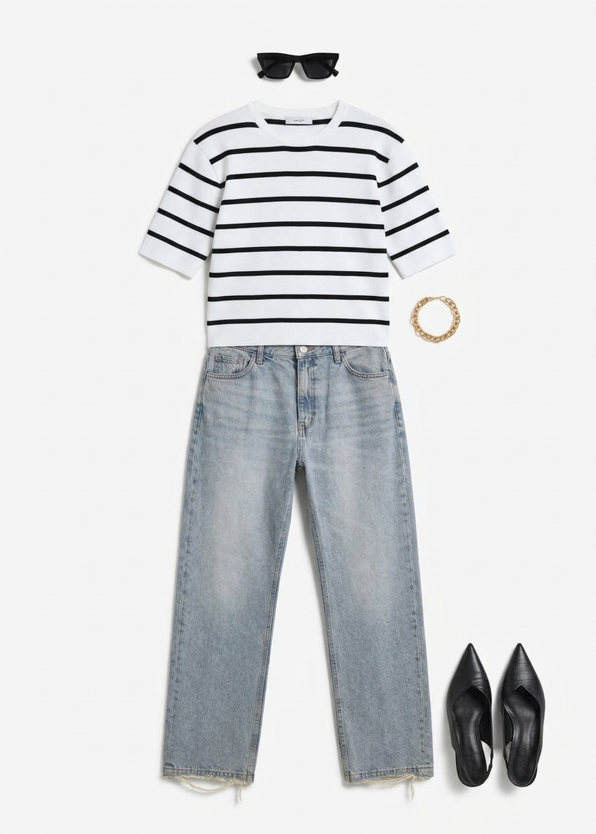 Tarmi Straight Leg Jeans - Light Wash