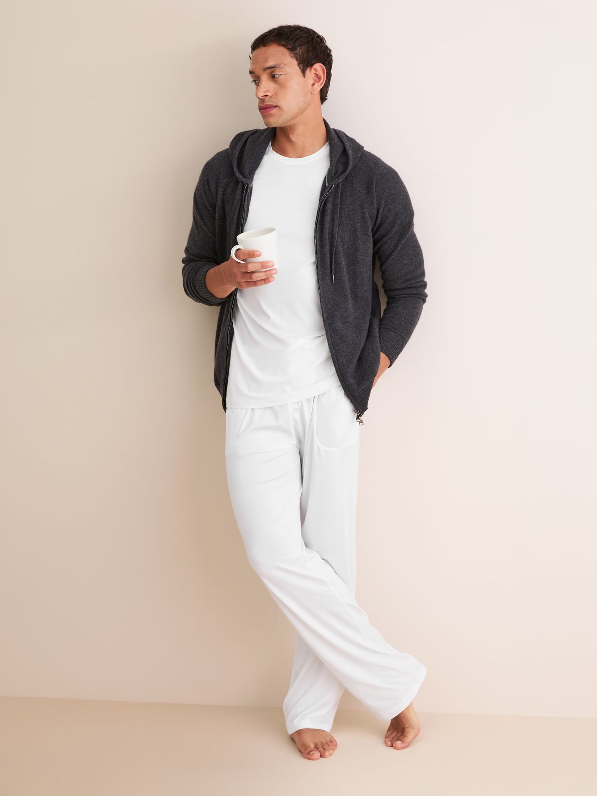 Basel Micro Modal Lounge Trousers White