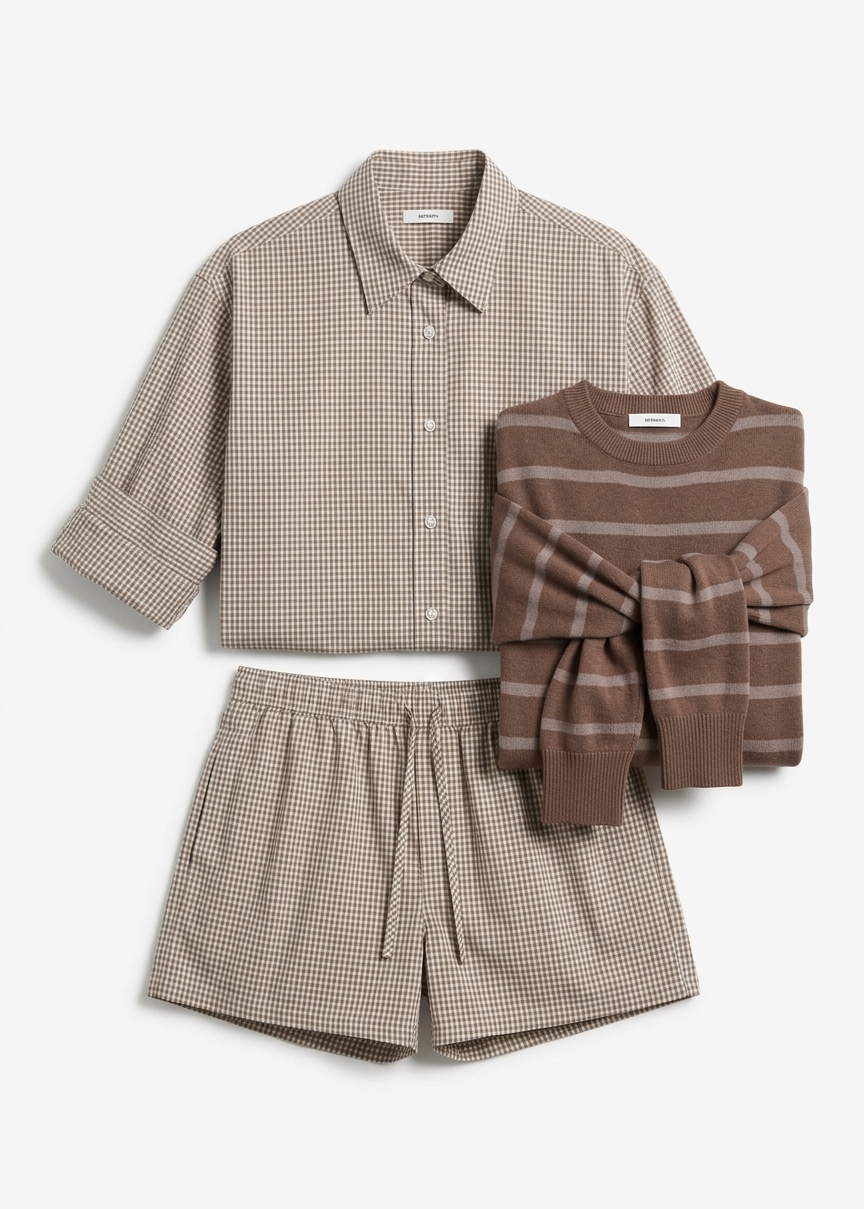 Odemira Shirt - Beige Plaid