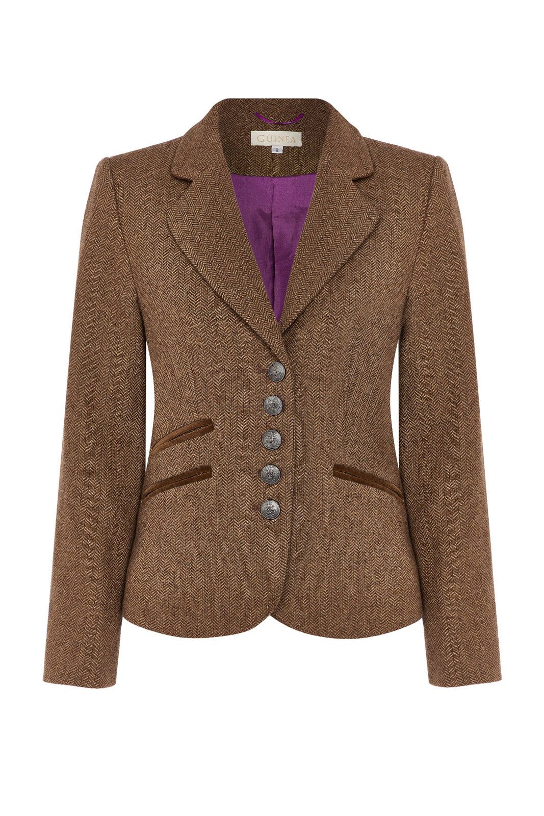 Kensington - Brown Herringbone Tweed Jacket - 30% Off