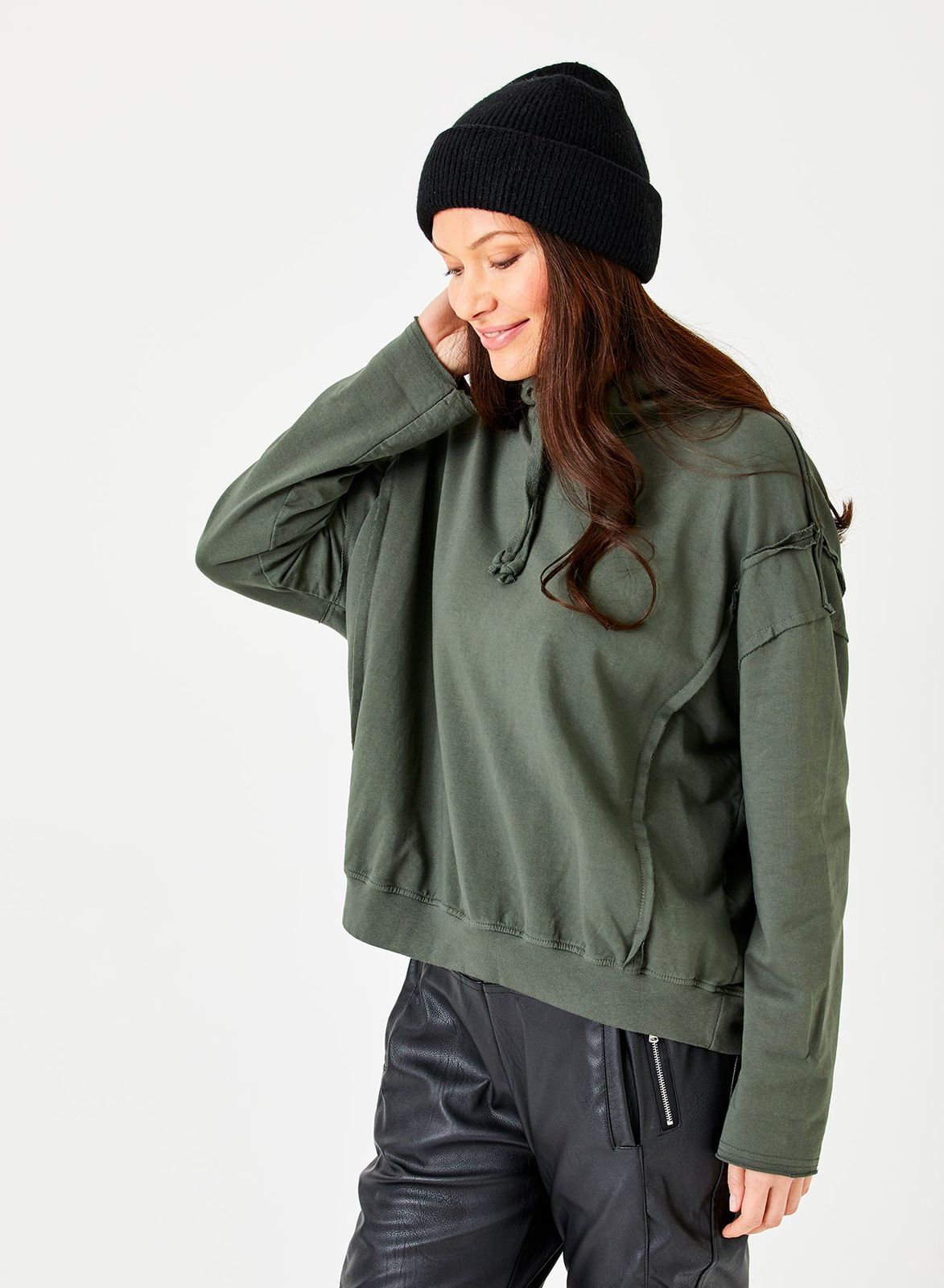 Bentley Hoodie With Raw Edge Detail