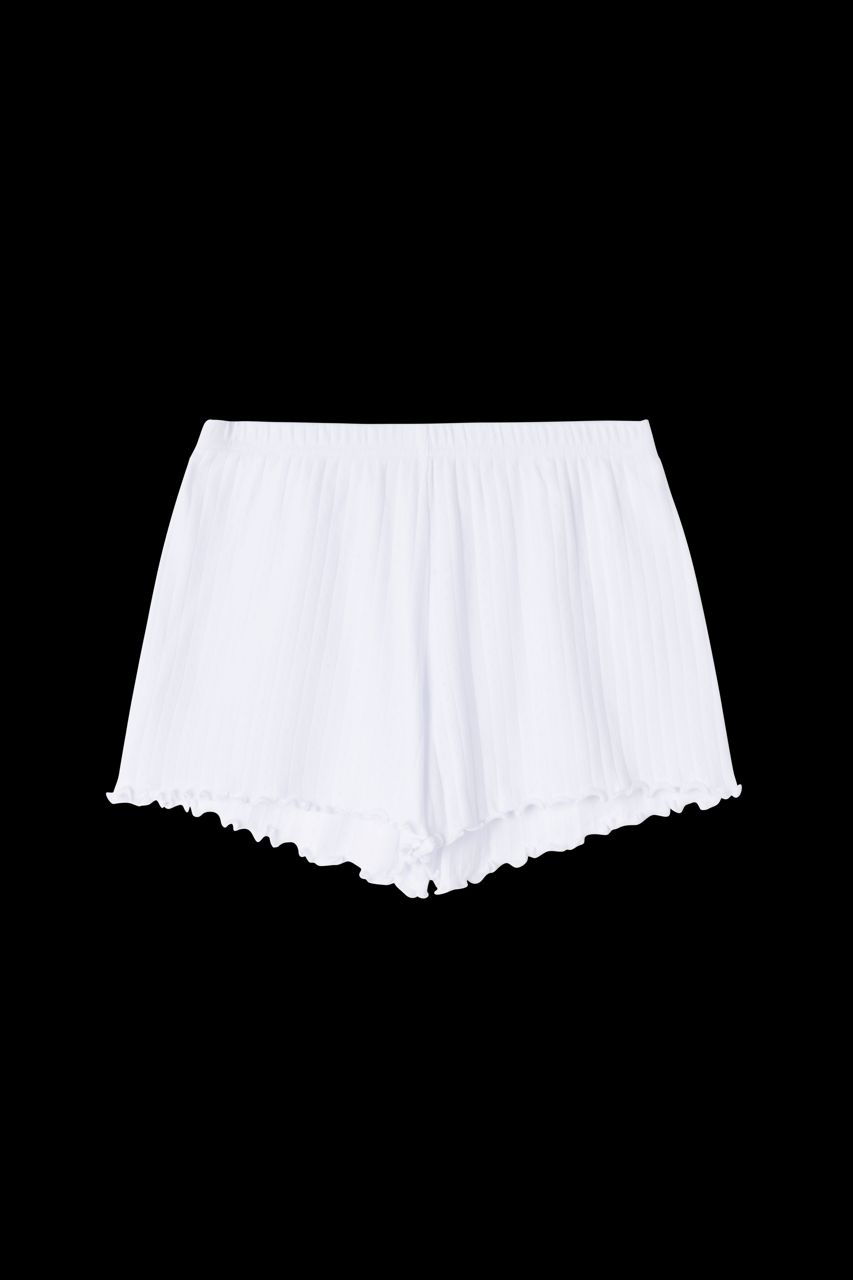 Pointelle Shorts White