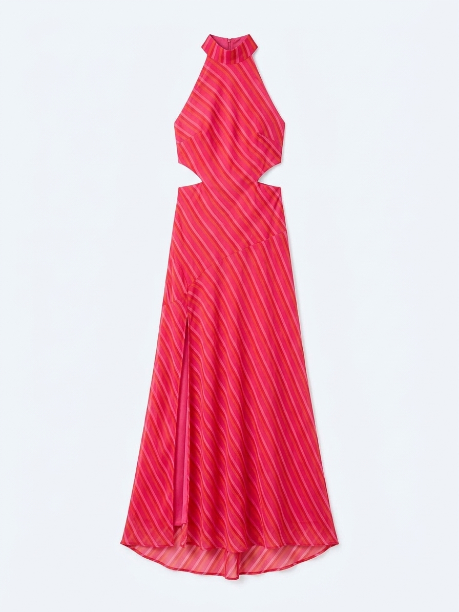 Elsie Dress In Pink And Orange