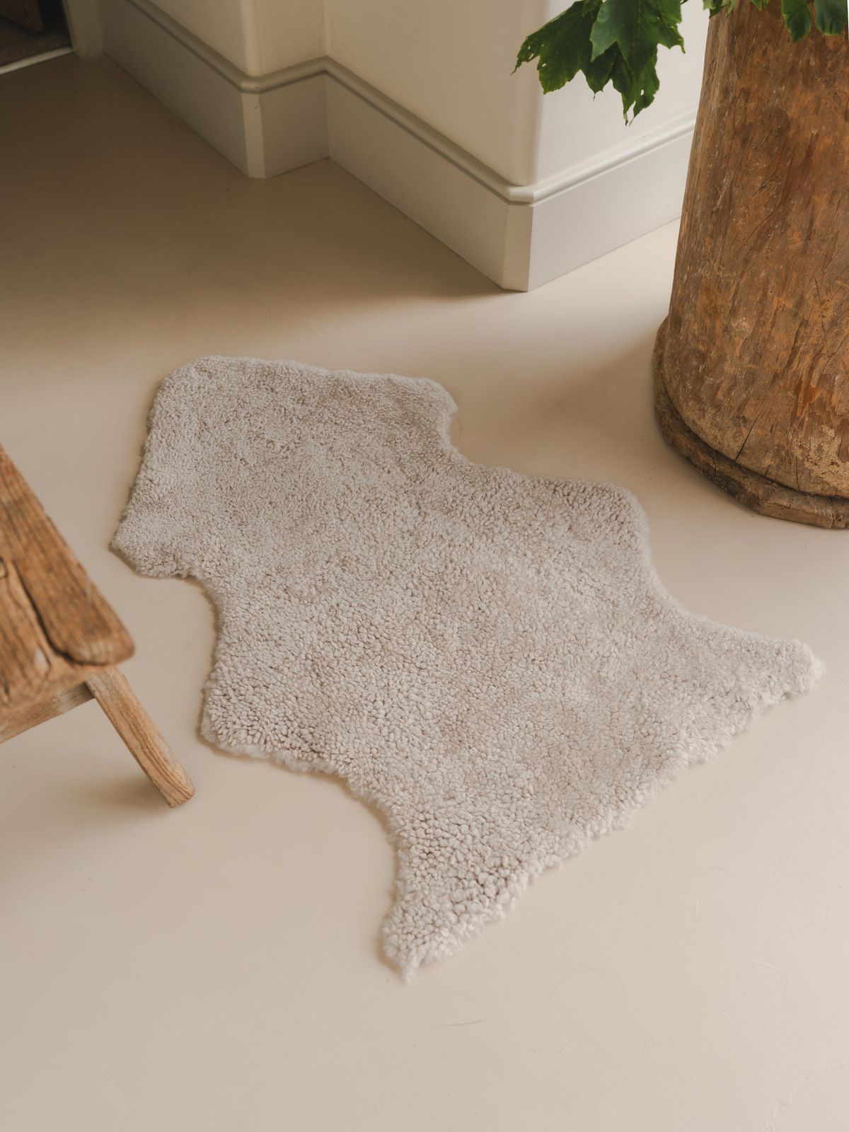Single Shearling Rug - Oatmeal