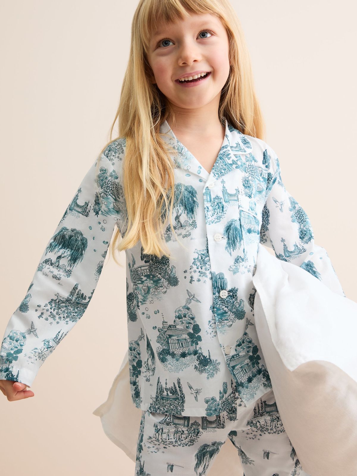 Ledbury Cotton Batiste Pyjamas White London Toile