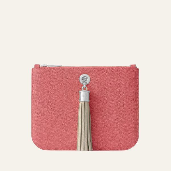 Ivy | Strawberry Porcelain with Silver hardware