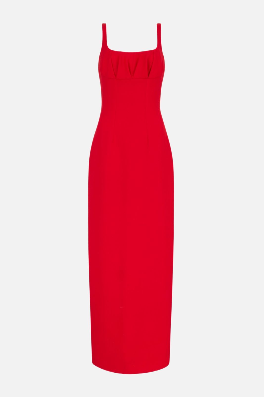 Jianna Dress in Red Single Wool Crepe