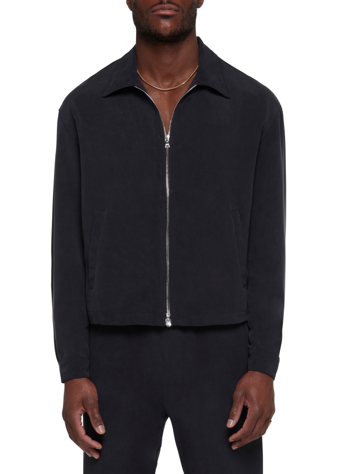 Sand-Washed Silk Jacket