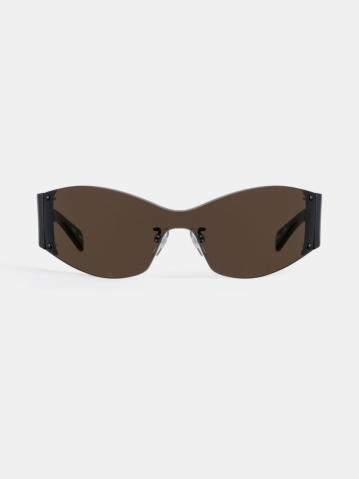 BLACK RIMLESS SUNGLASSES