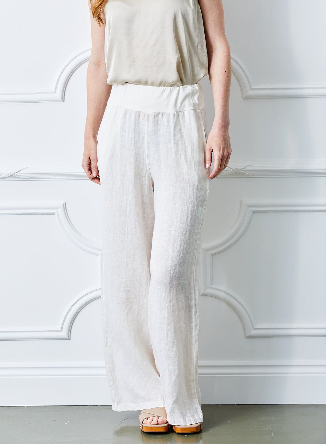 Sultan Wide Leg Linen Pants