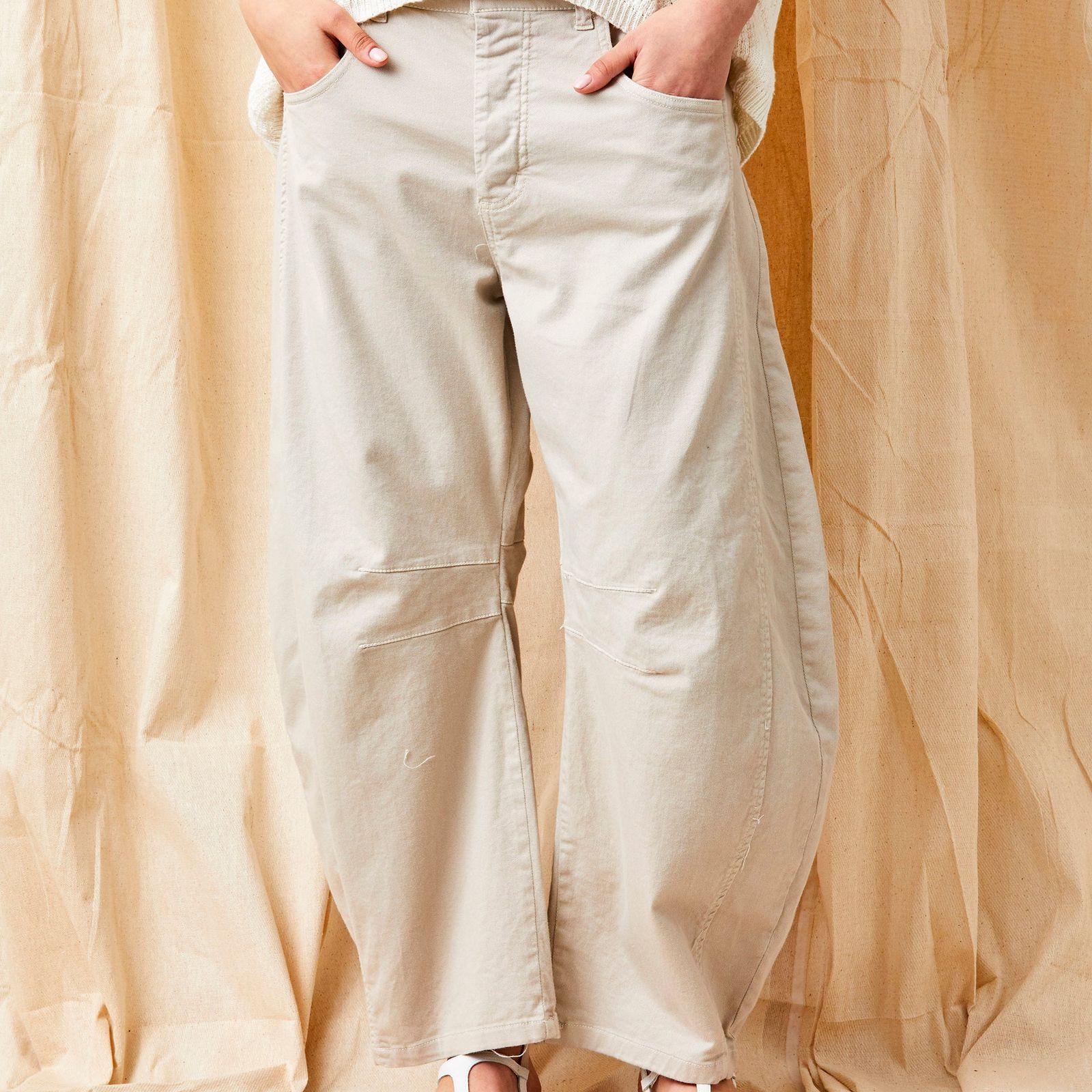 Boston Stretch Cotton Carrot Shape Pants