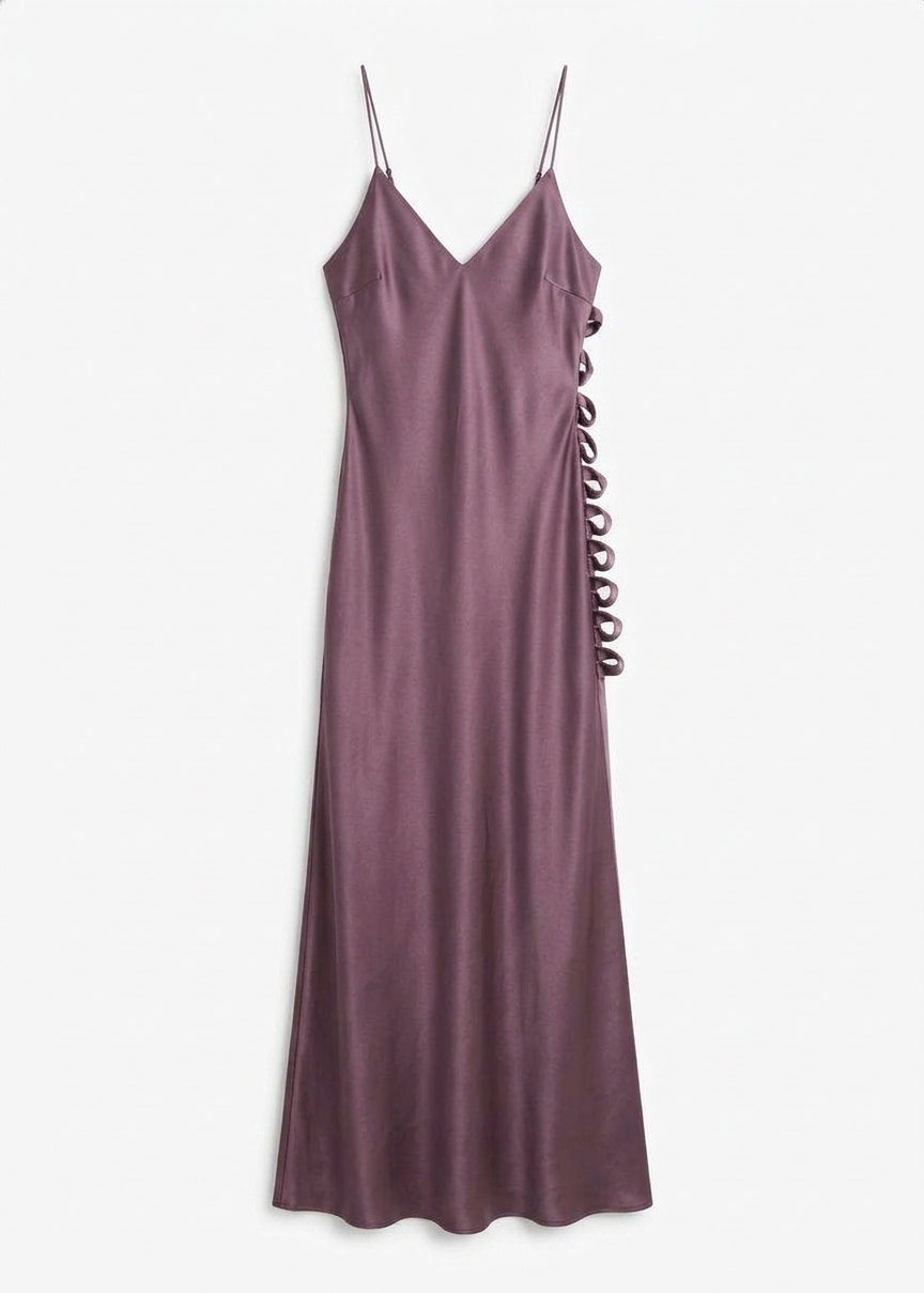 By Malene Birger Pascale Silk Maxi Dress - Aubergine