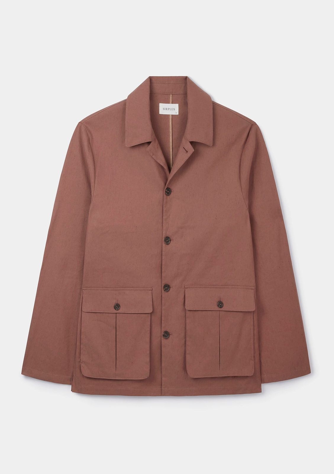 Clay Linen Blend Flap Pocket Jacket