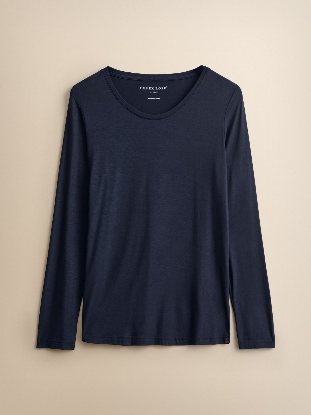 Lara Micro Modal Long Sleeve T-shirt Navy Blue