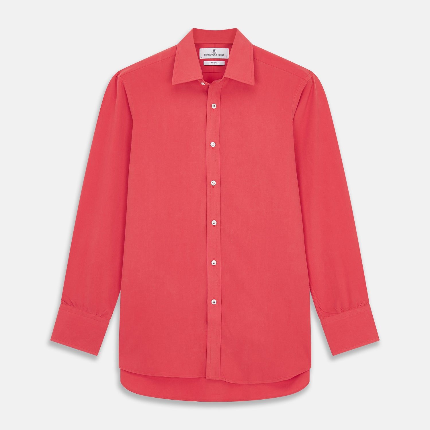 Coral Pink Silk Regular Fit Mayfair Shirt