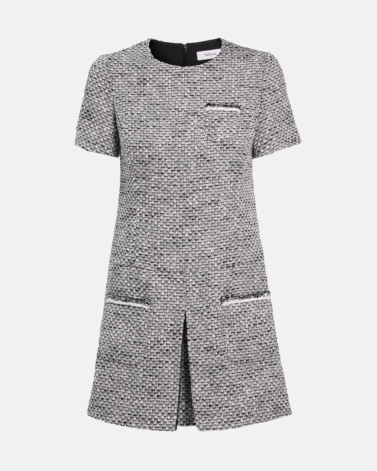 Virna Short Dress In Greyscale