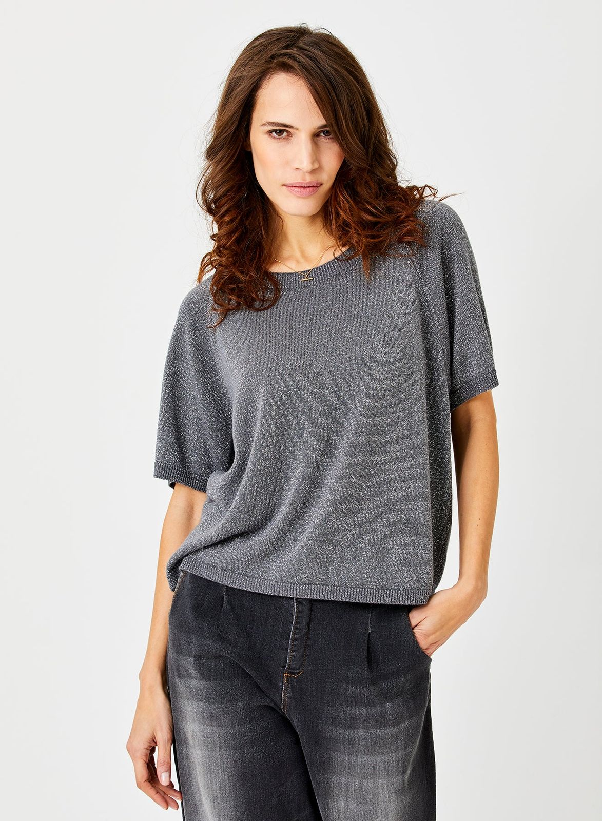 Ludo Knit Tee With Lurex