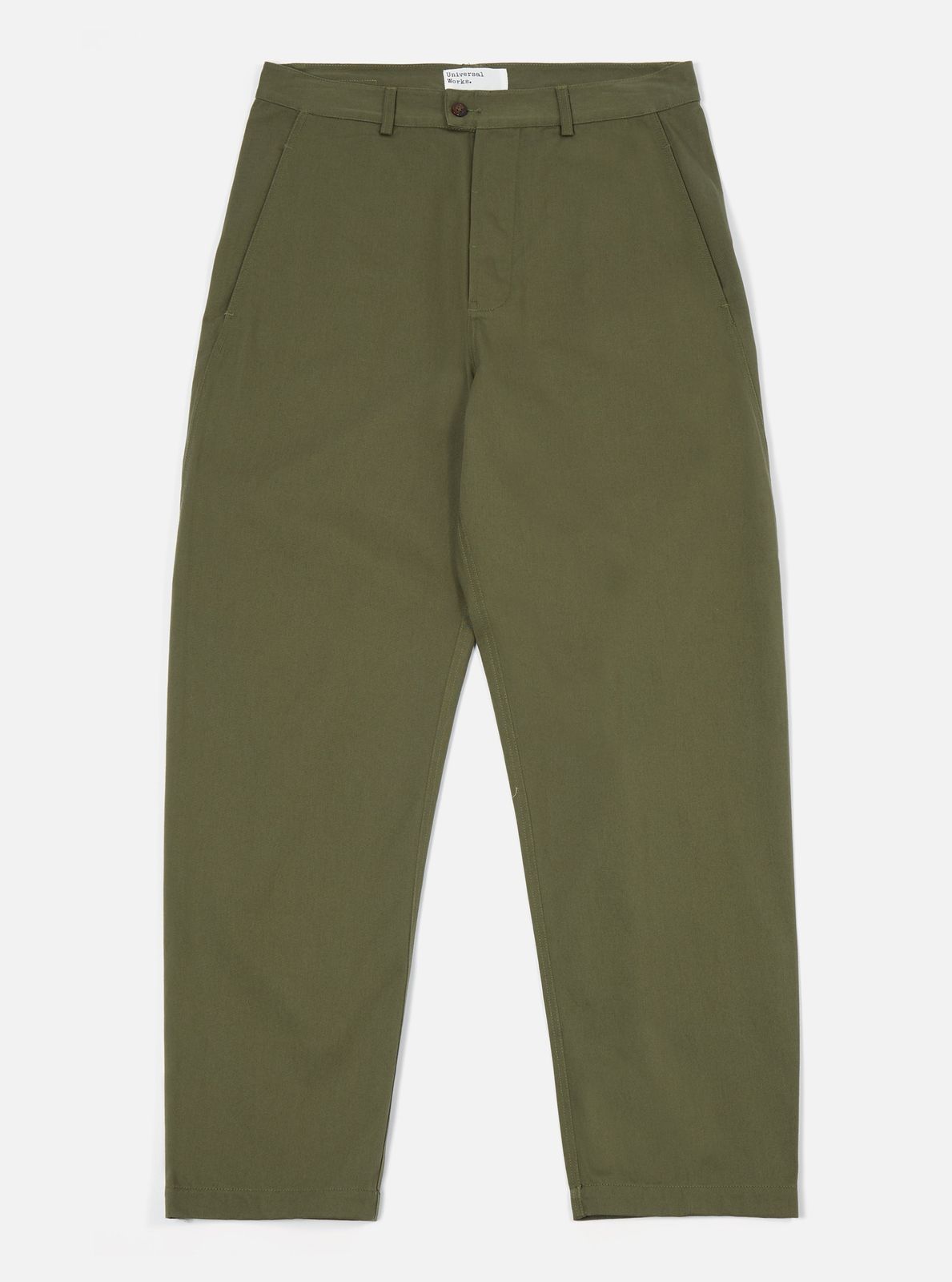 Light Olive Twill Curved Pant
