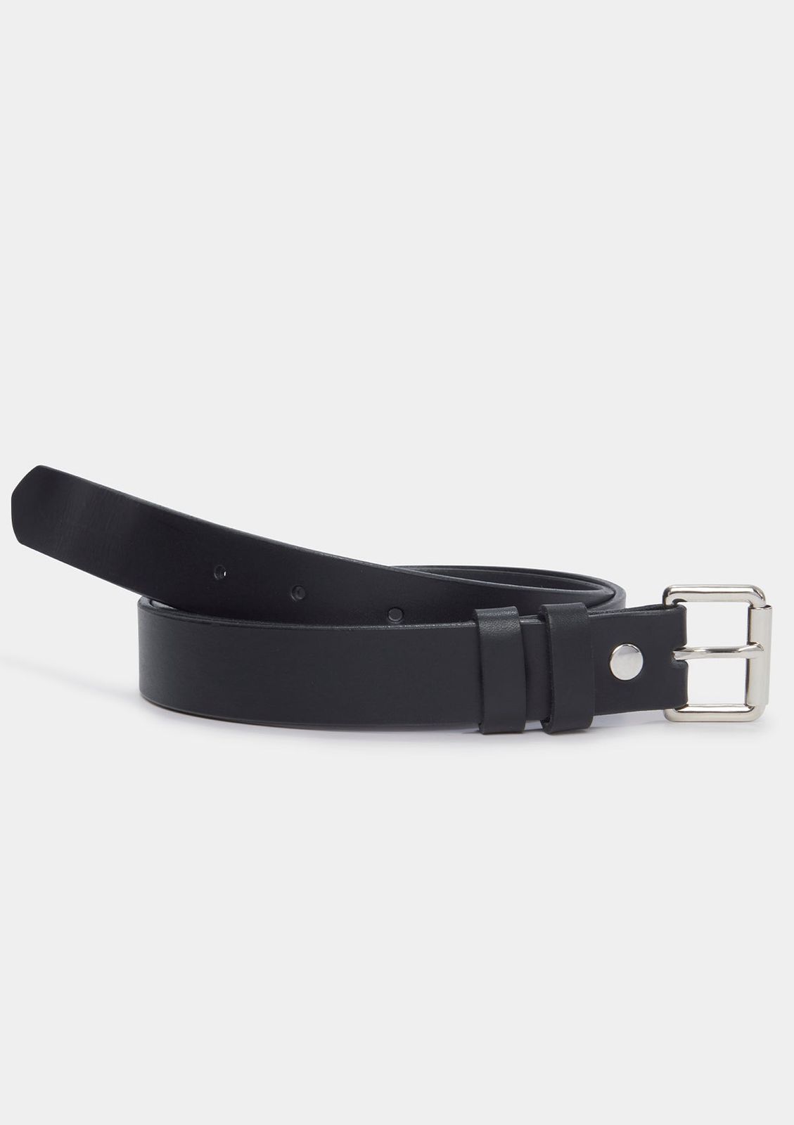 Sirplus x Tanner Bates Black Slim Leather Belt
