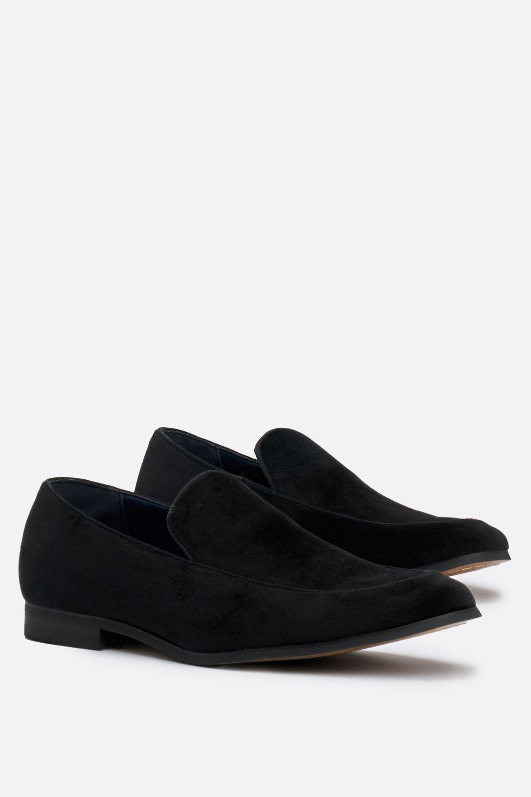 Milan Black Velvet Loafers