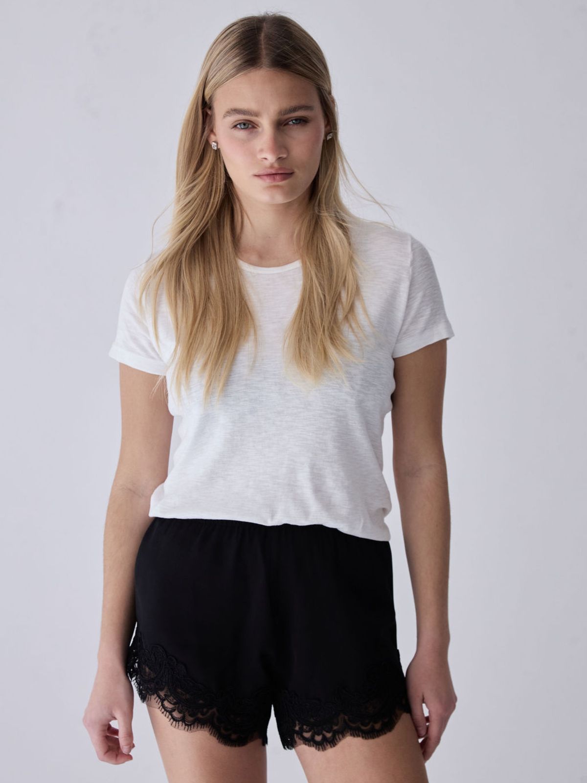 The Luna Silk Shorts Black