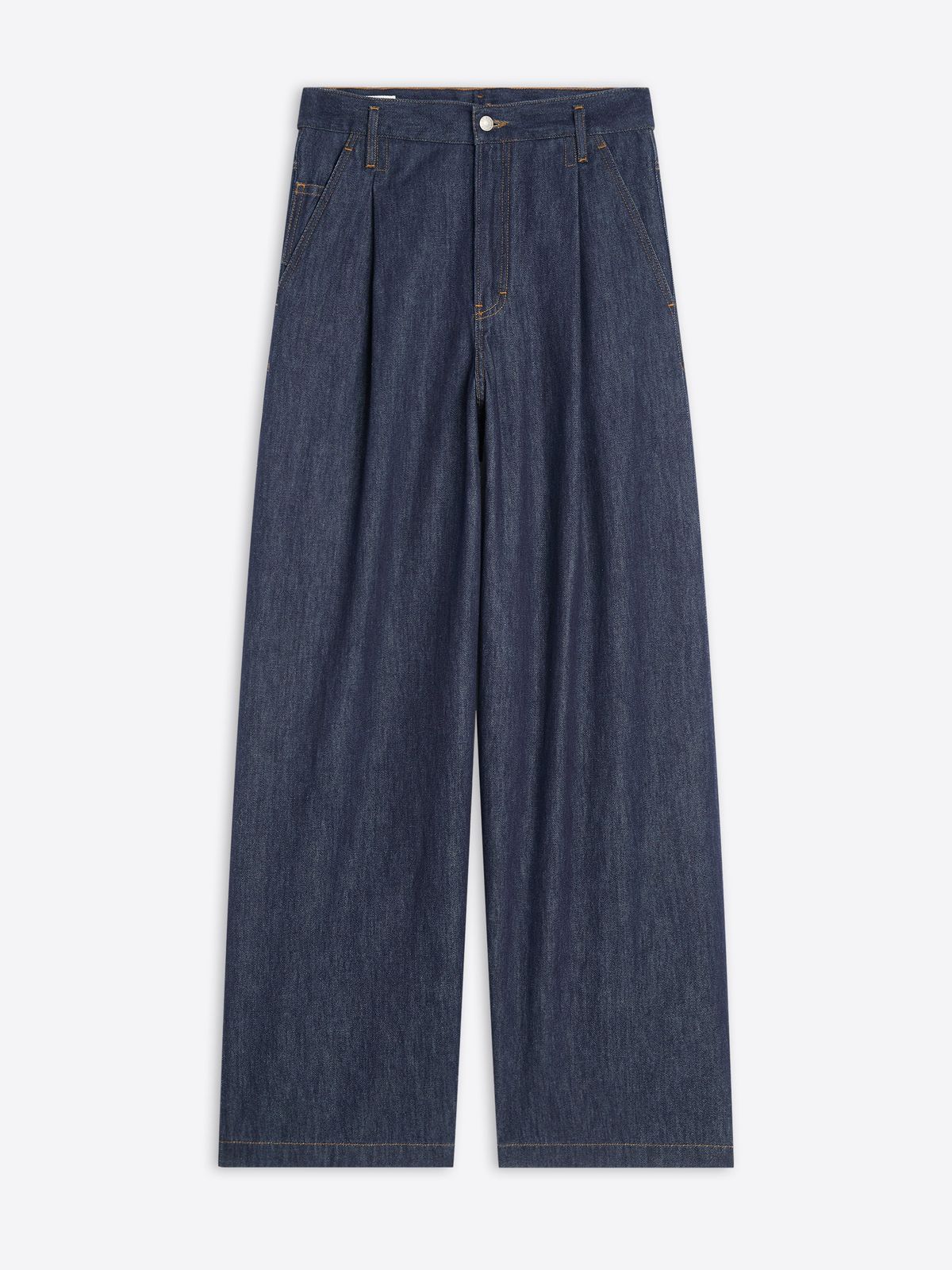 Pleated jeans