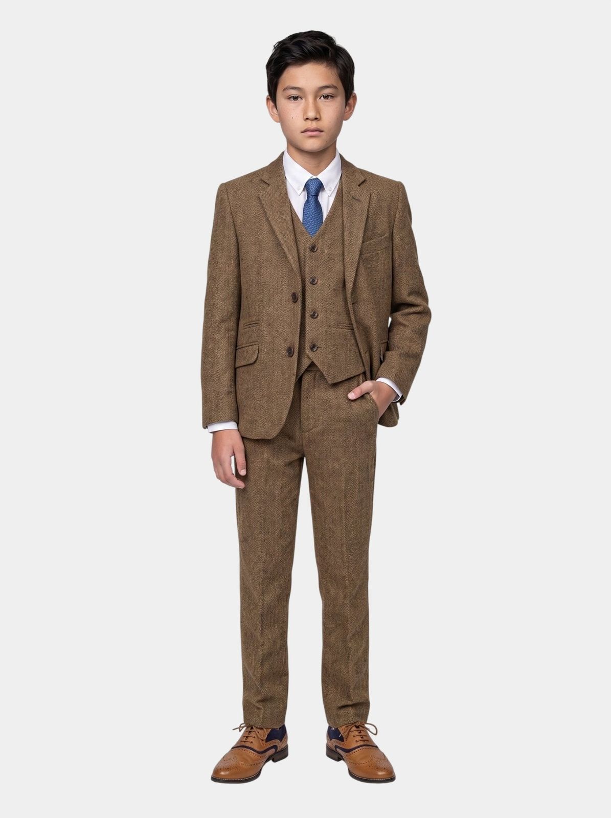 Boys Thomas Brown Suit
