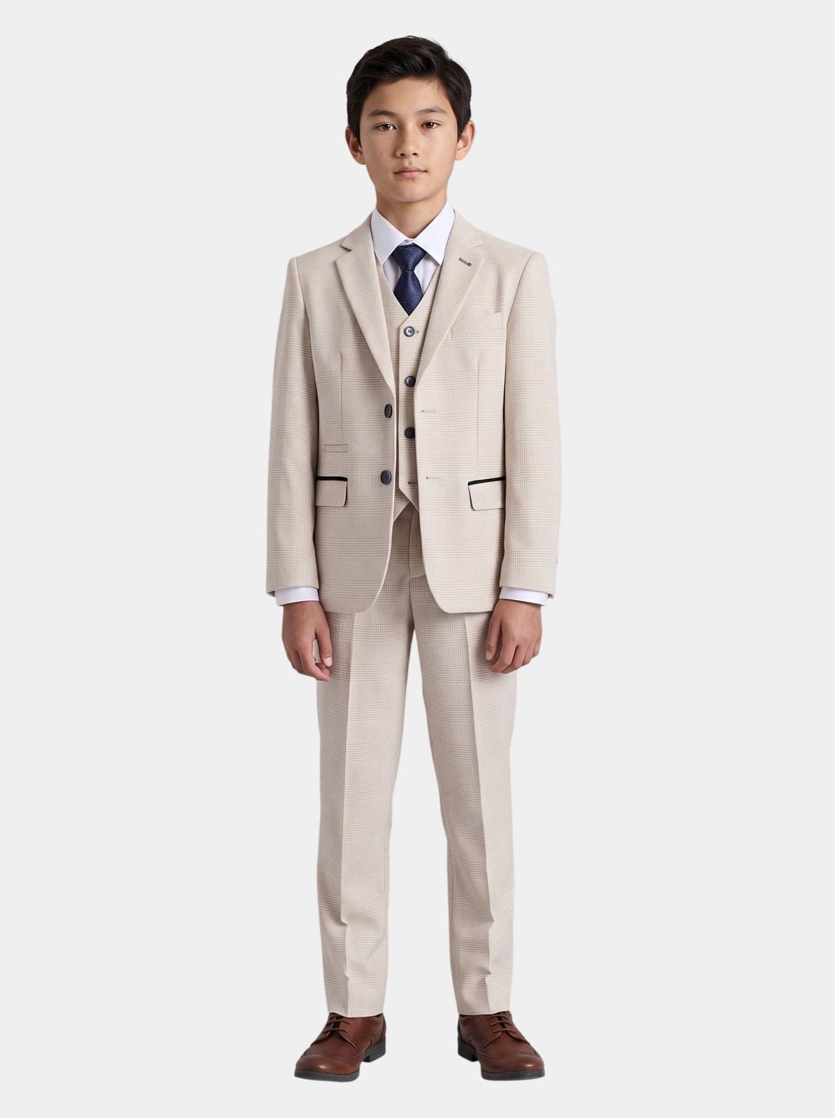 Device - Boy's Regent Cream Three Piece Suit
