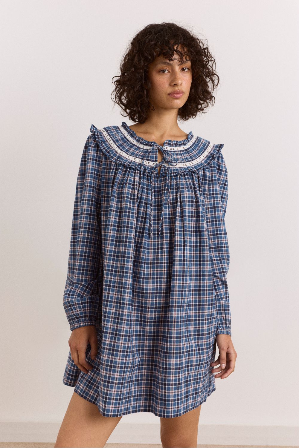 Muse Nightdress - Boysie Blue Check