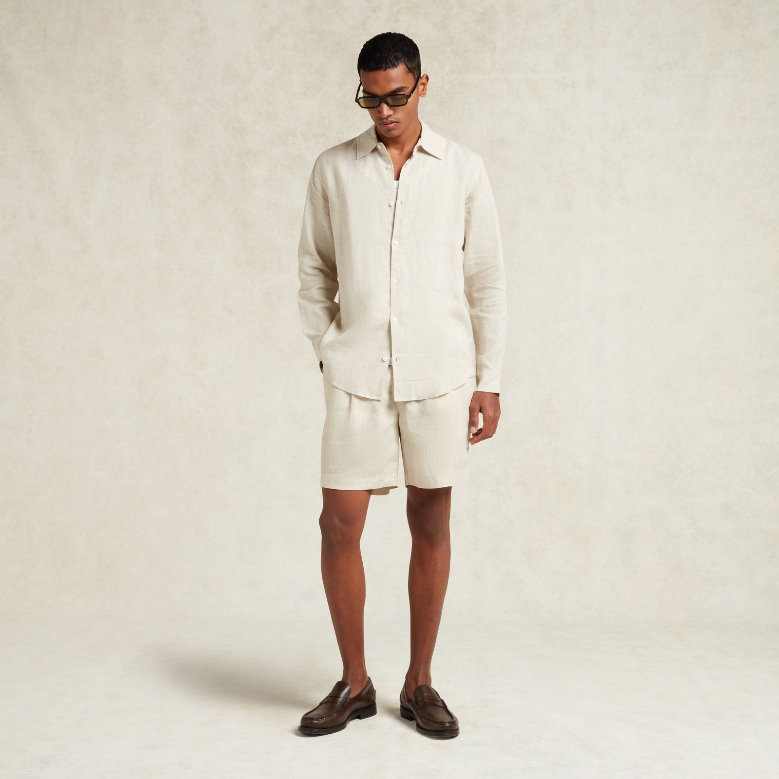 LINEN SHIRT - OAT