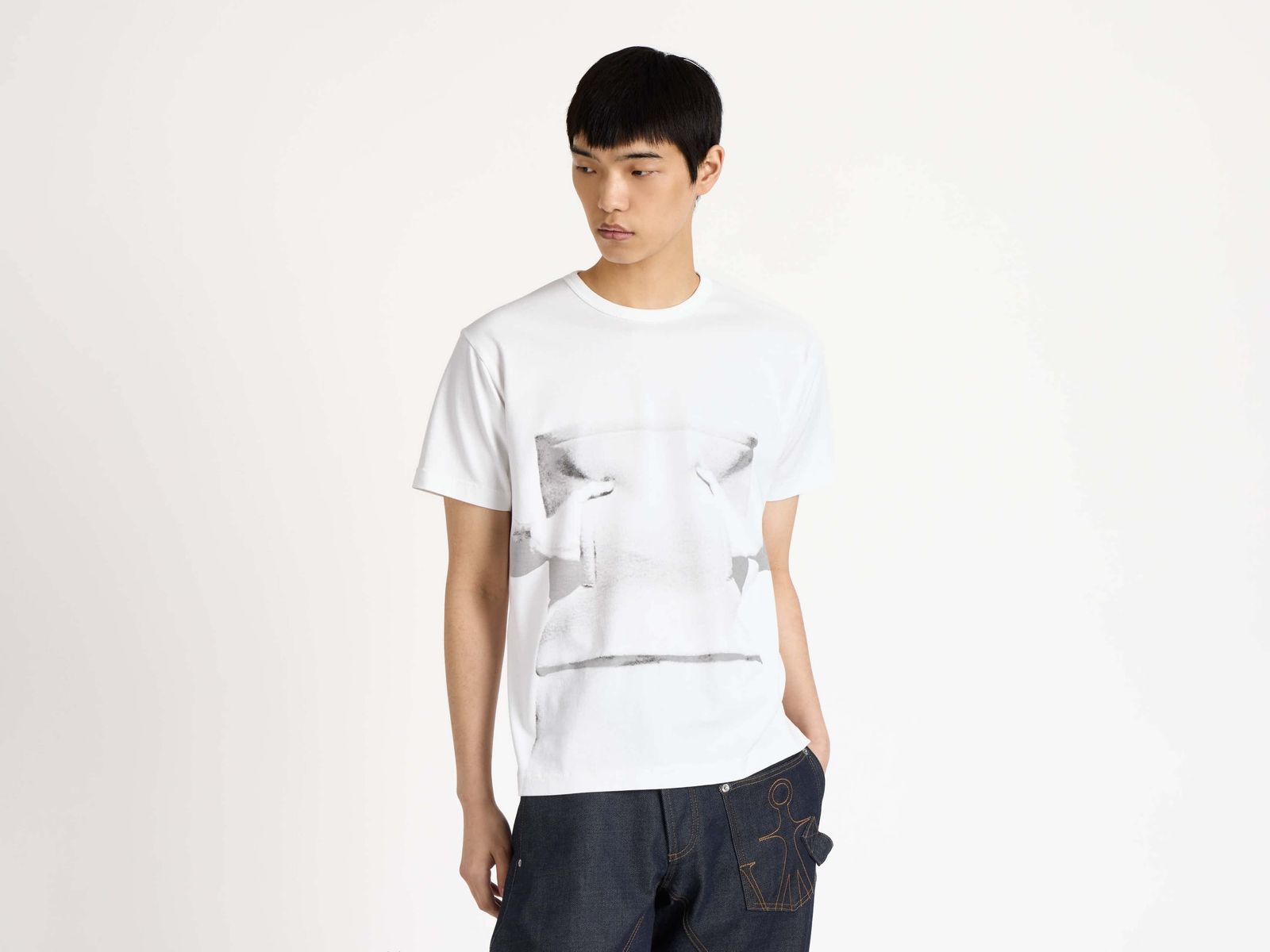 CL_GESTURE T-SHIRT - MID GREY MELANGE_JT0296PG1937