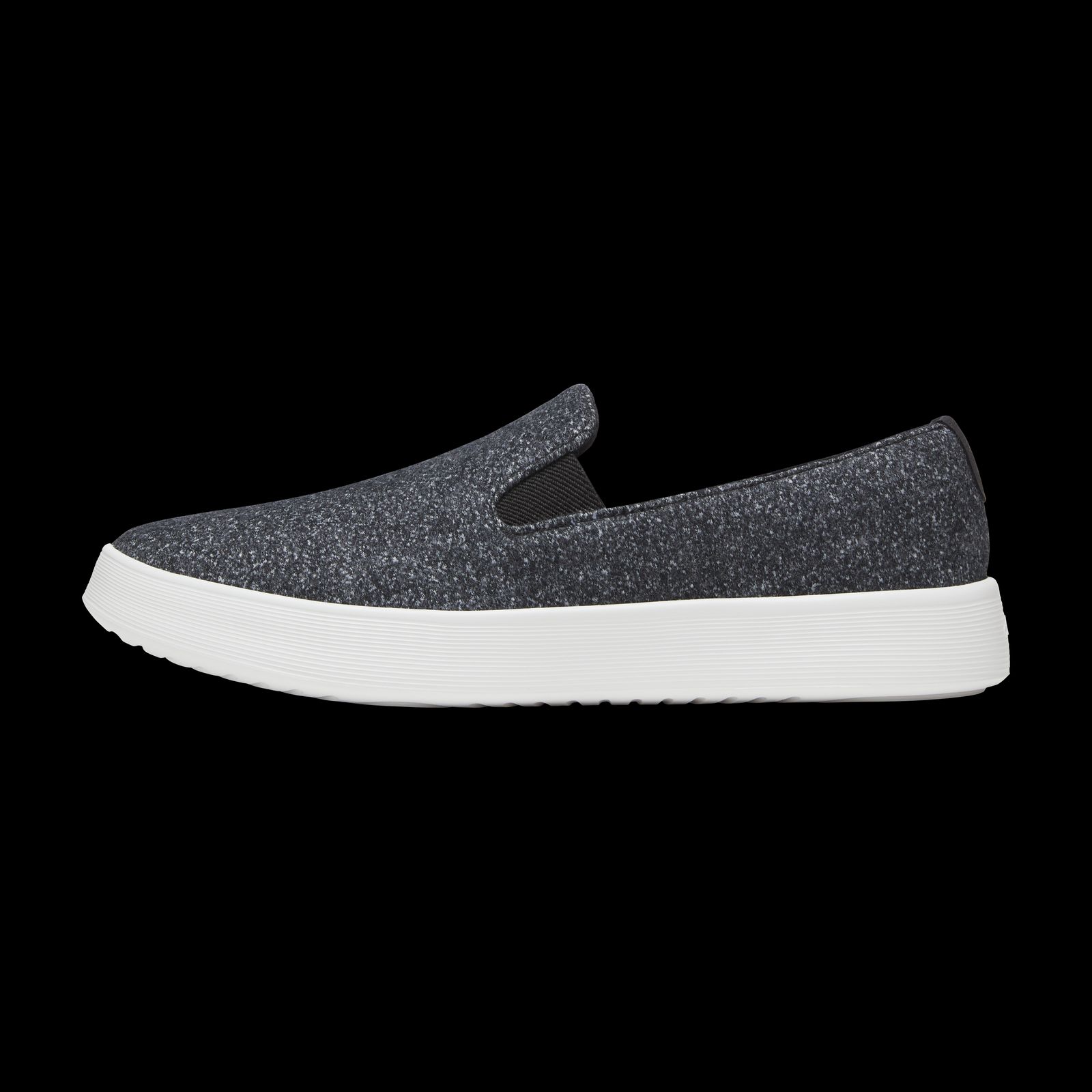 Women's Wool Cruiser Slip On - Dark Grey (Light Grey Sole)