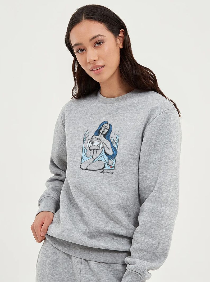 Aquarius  | Sustainable Organic Cotton Sweatshirt