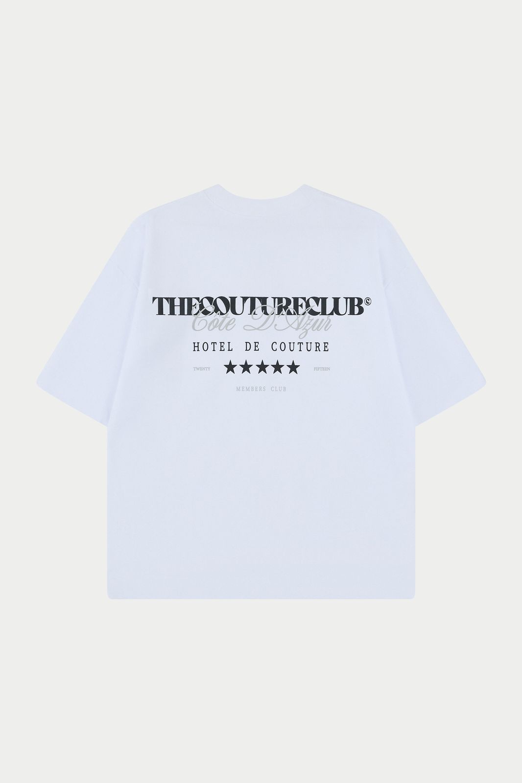 HOTEL DE COUTURE T-SHIRT - WHITE BLACK