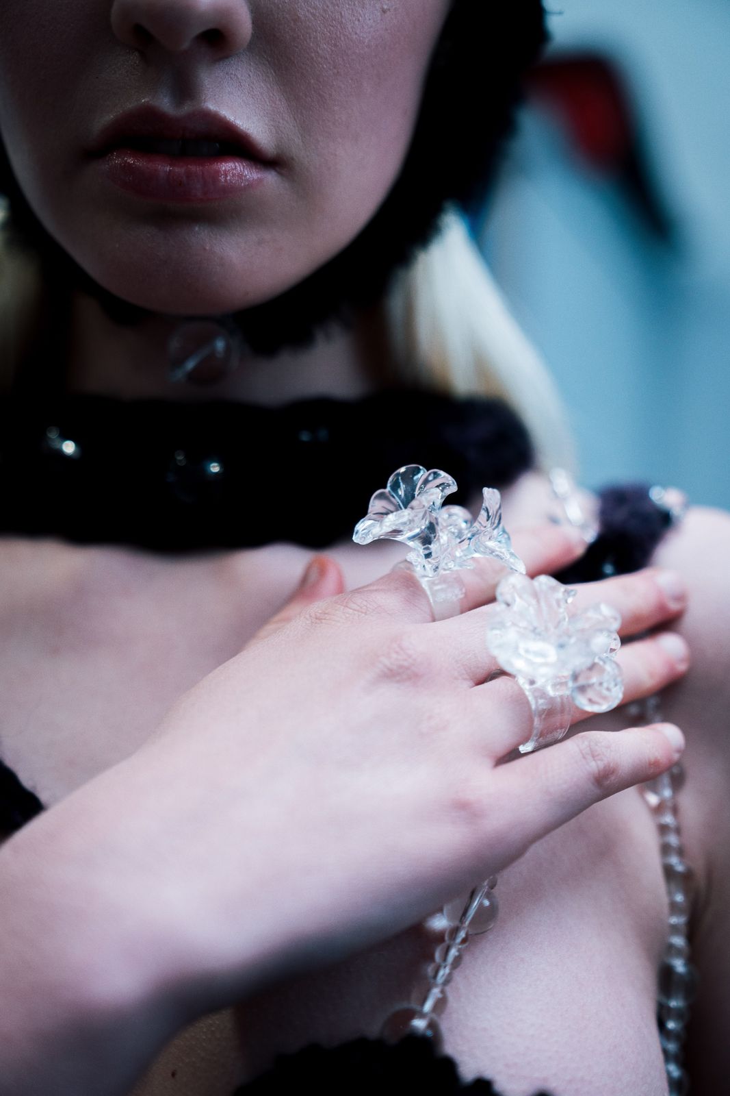 3D PRINT FLOWER DOUBLE RING