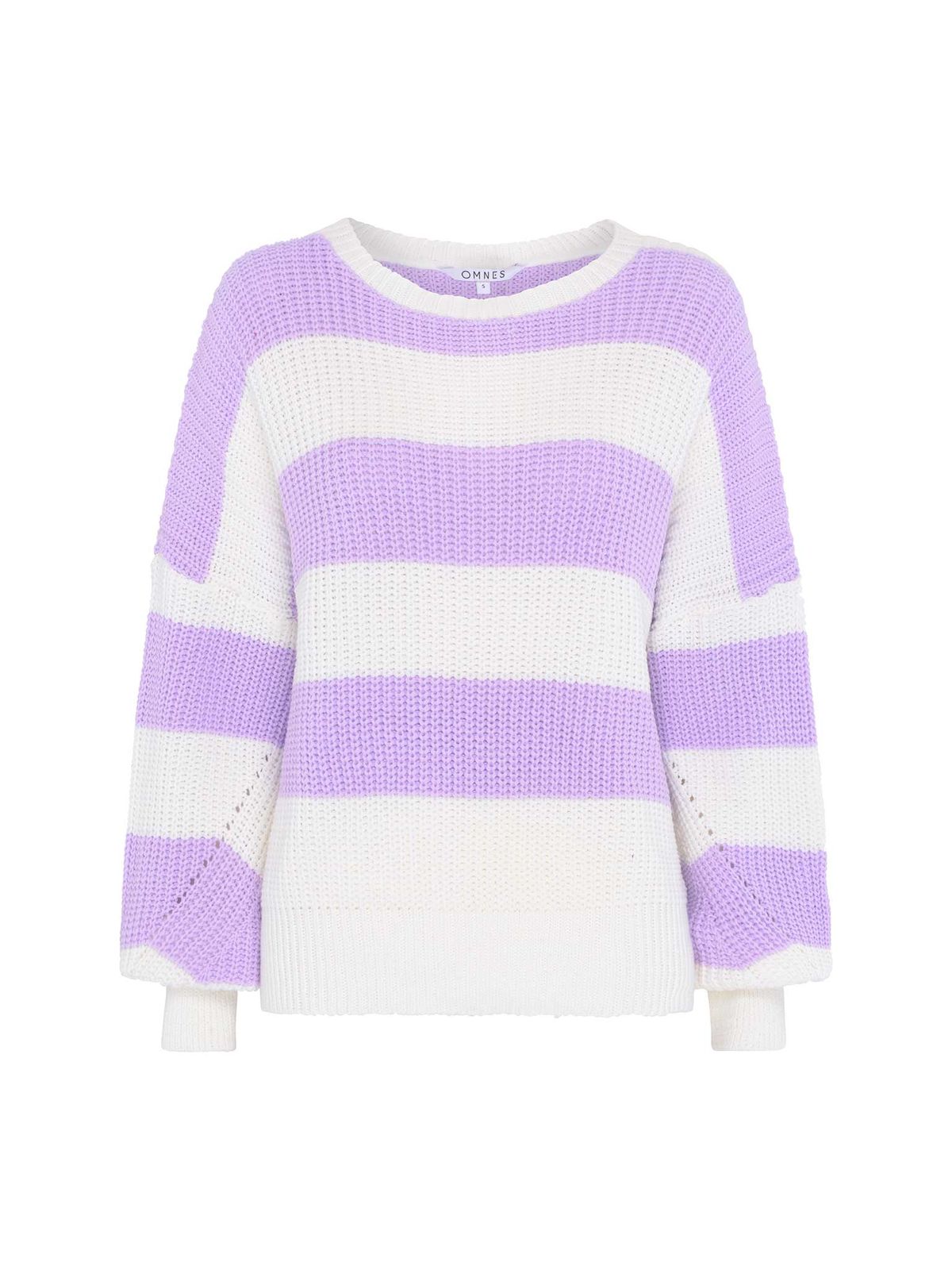 Susie Stripe Jumper In Lilac
