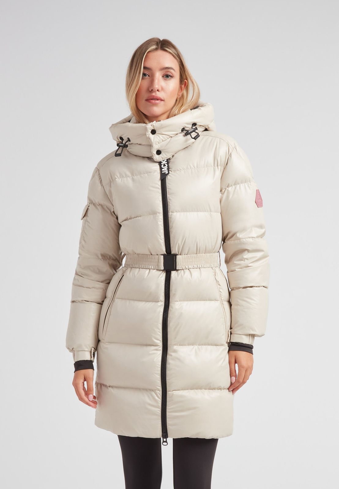 EZ Belted Down Puffer Coat Lux Stone