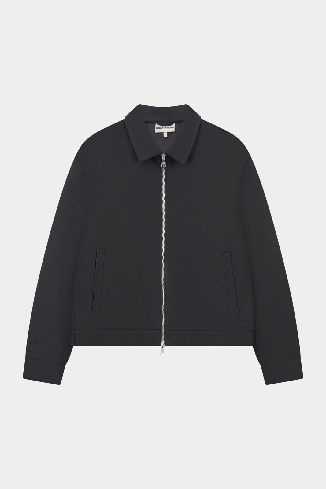 TAILORED WOOL BLEND JACKET - BLACK
